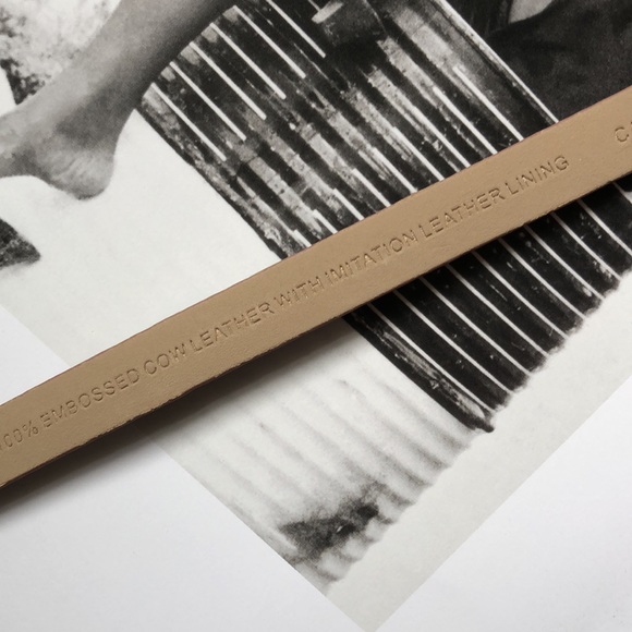 NWT • ANN TAYLOR • Leather Snake Animal Skinny Belt w/ Gold Buckle - Picture 7 of 14